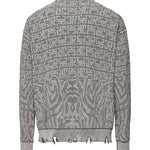 Maglione grigio con logo integrato RMP25003MA  JOHN RICHMOND 