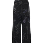 Pantaloni Baggy Minimal in denim di cotone washed crayon allover 857216 TTWA81037 BALENCIAGA 