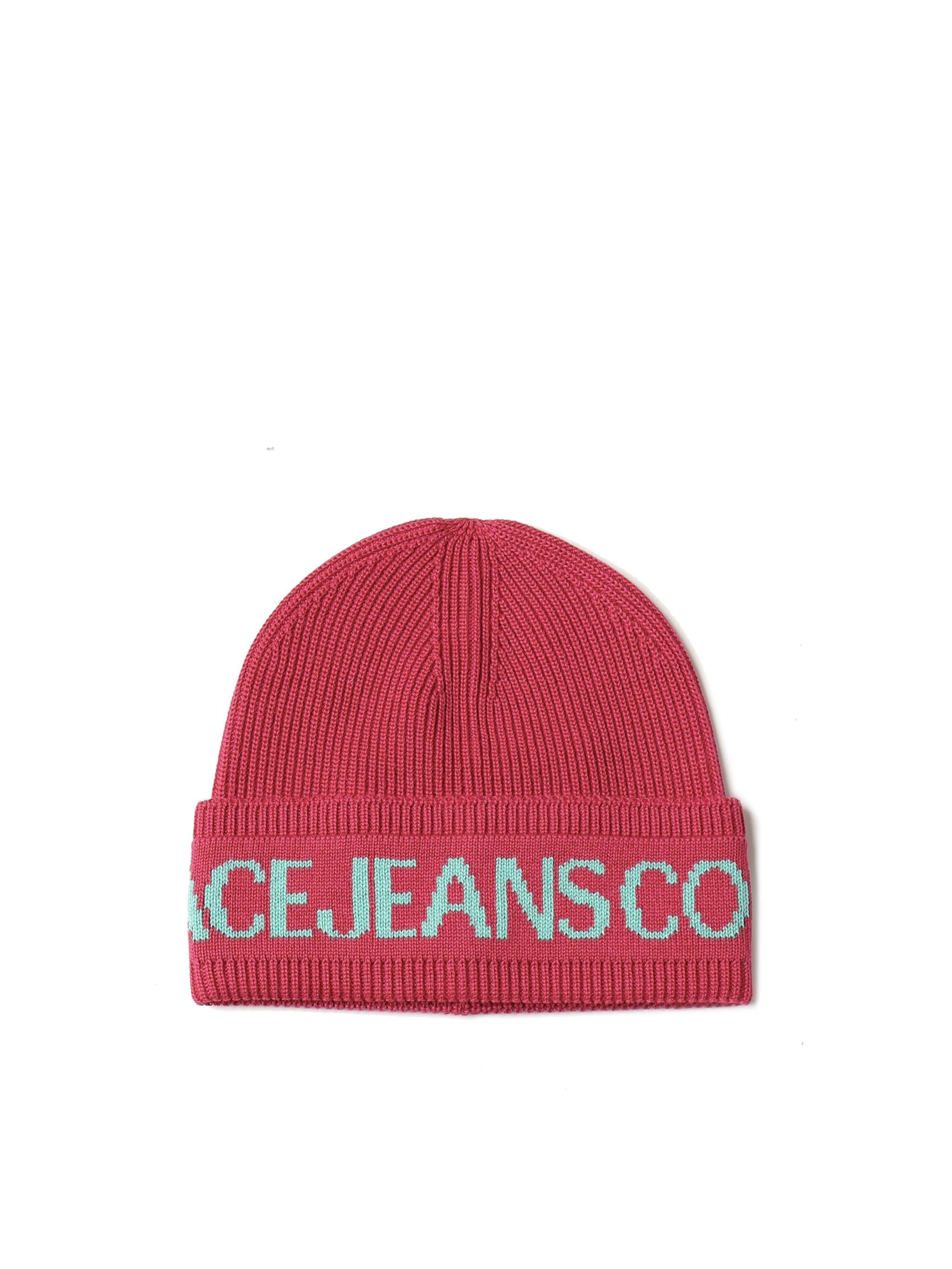 Beanie in maglia con logo 77HAZK40 ZG020T03 VERSACE JEANS COUTURE 