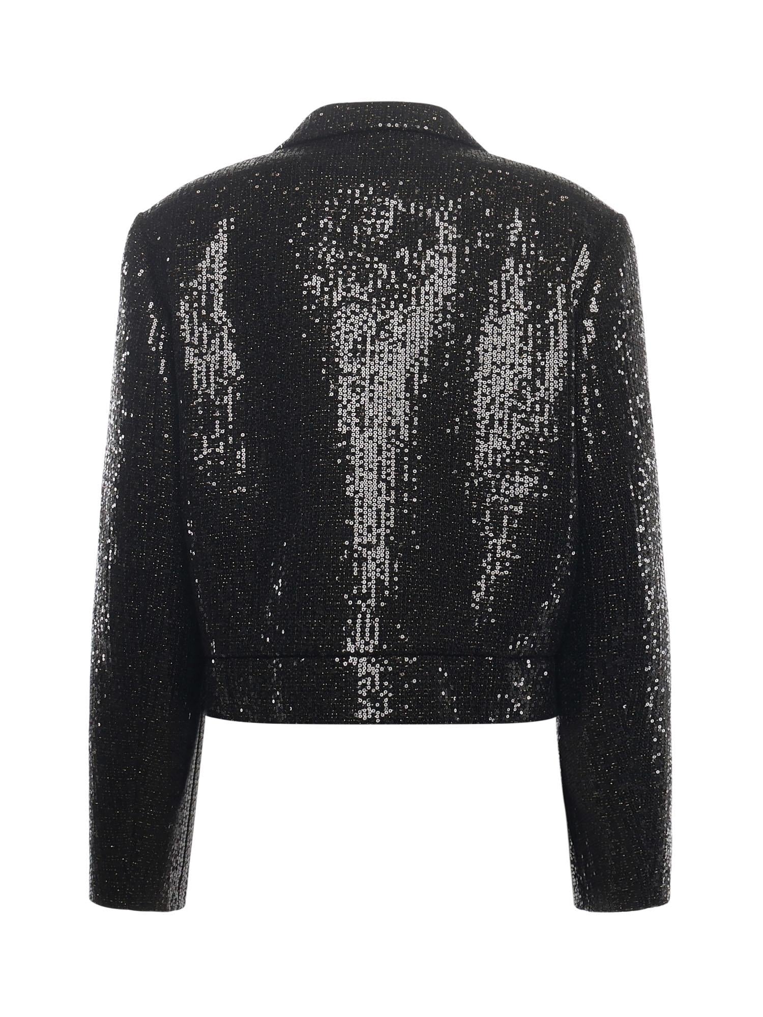 Giacca cropped con paillettes 79AAQ502 N0657899 GENNY 