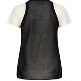 T-shirt con maniche asimmetriche e canotta abbinata 105152 A2LSZZ2 PINKO 