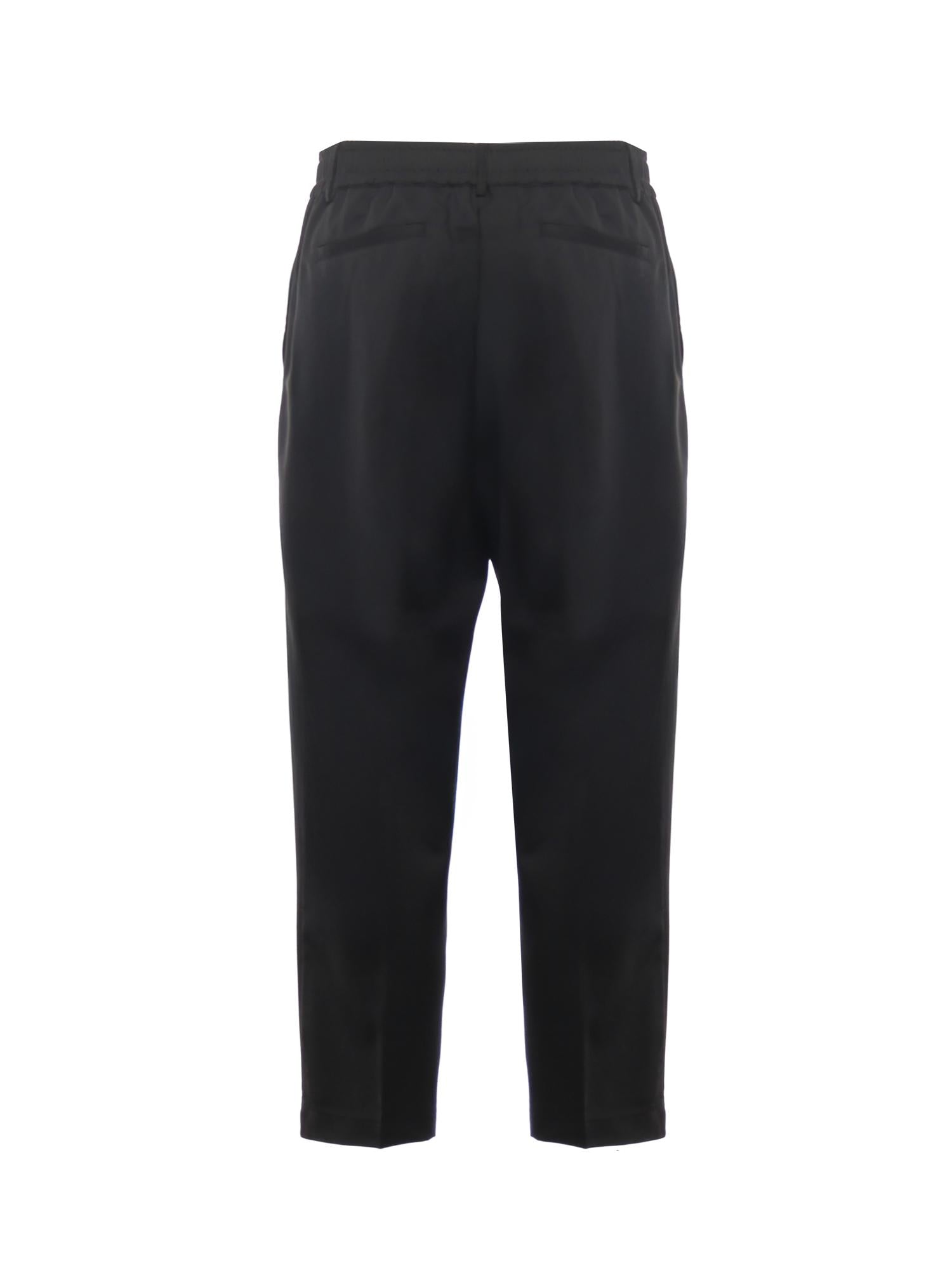 Pantalone Astro in gabardine di misto lana ASTRO NERO GIULIANO GALIANO 