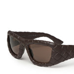 Occhiali da sole rettangolari in acetato 779523 VBL801033 BOTTEGA VENETA 