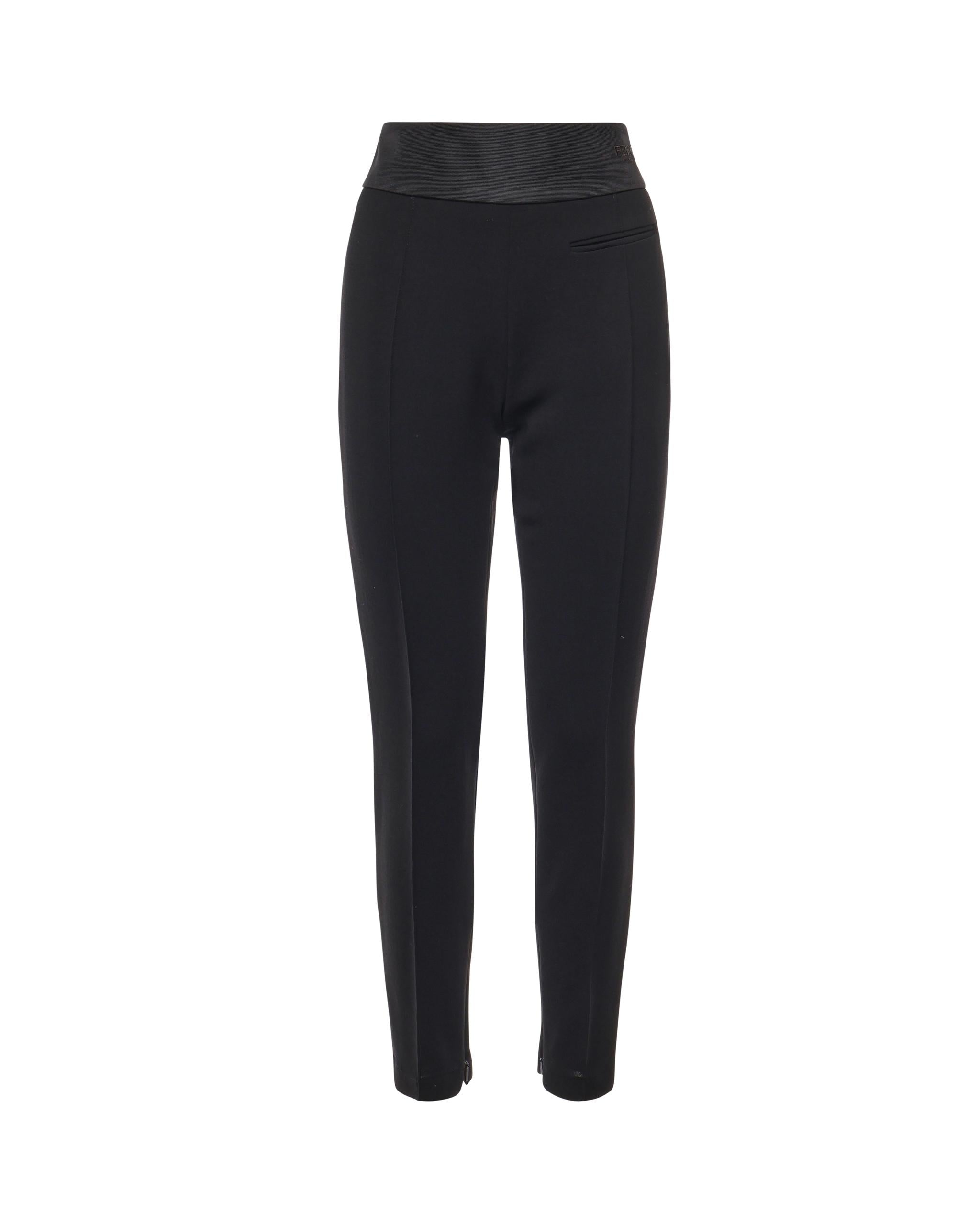 Pantaloni slim fit lana FR6609 ATNEF0GME FENDI 