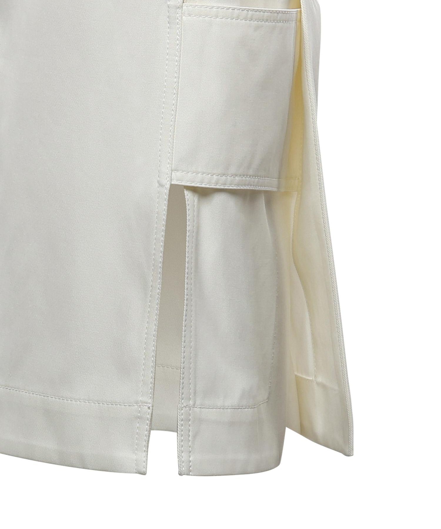 Gonna midi in gabardine di cotone e seta 858422 V2T109107 BOTTEGA VENETA 