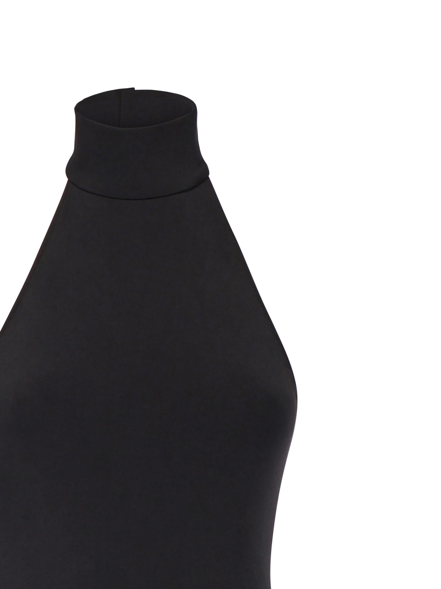 Abito lungo con scollo all'americana COPR238F5022 BLK COPERNI 