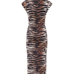 Abito midi a tubino con stampa animalier 106371 A356ZC8 PINKO 