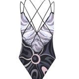Costume intero con stampa Marmo<BR/> 5UMC01 5U775068 PUCCI 