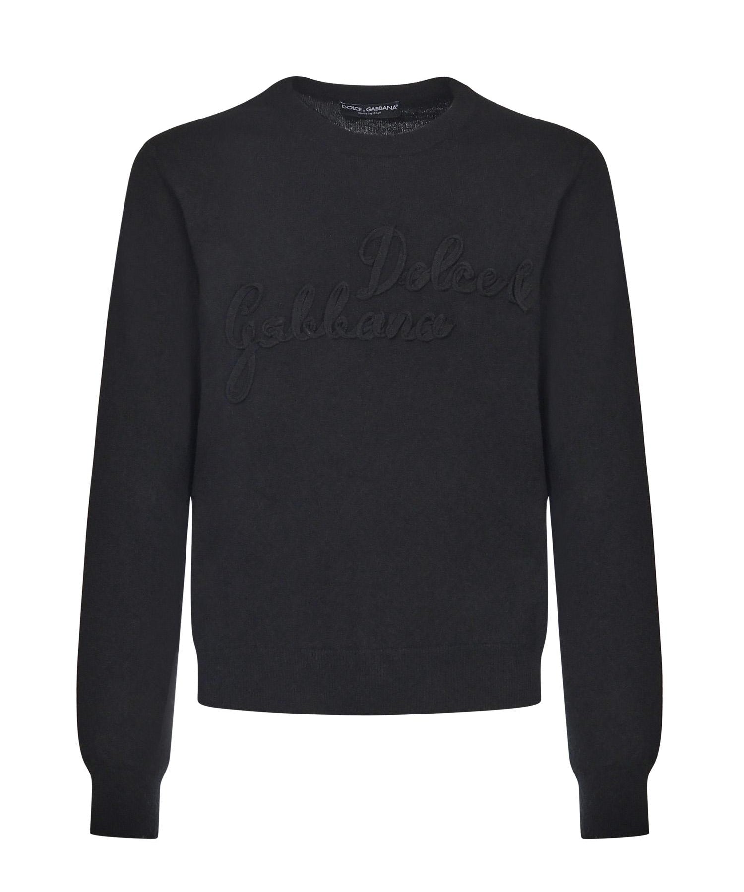 Pullover in lana con logo GXX01Z JDVDEN0000 DOLCE & GABBANA 