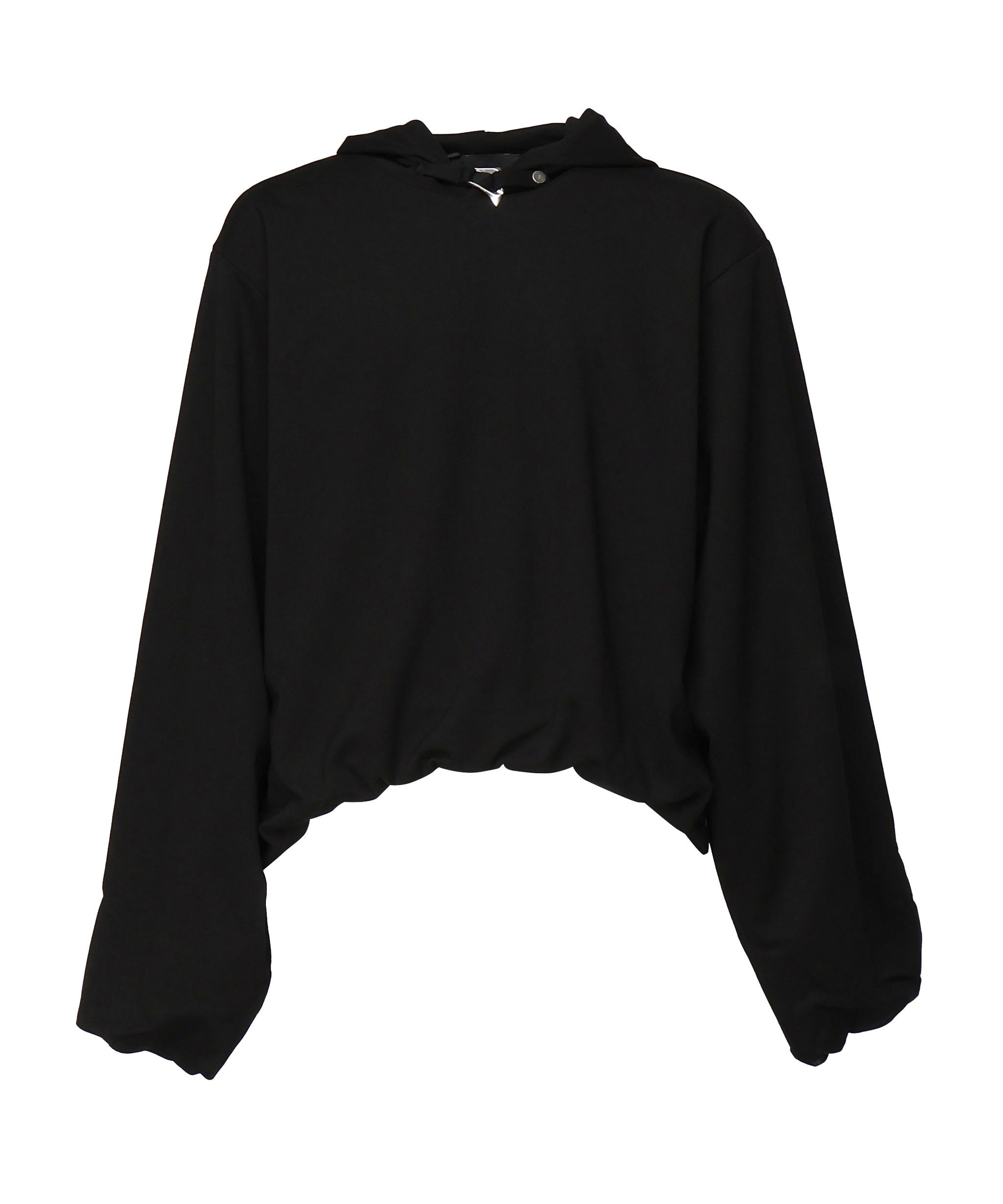 Felpa in cotone con cappuccio PRESS25M08073 BLK01 HELIOT EMIL 