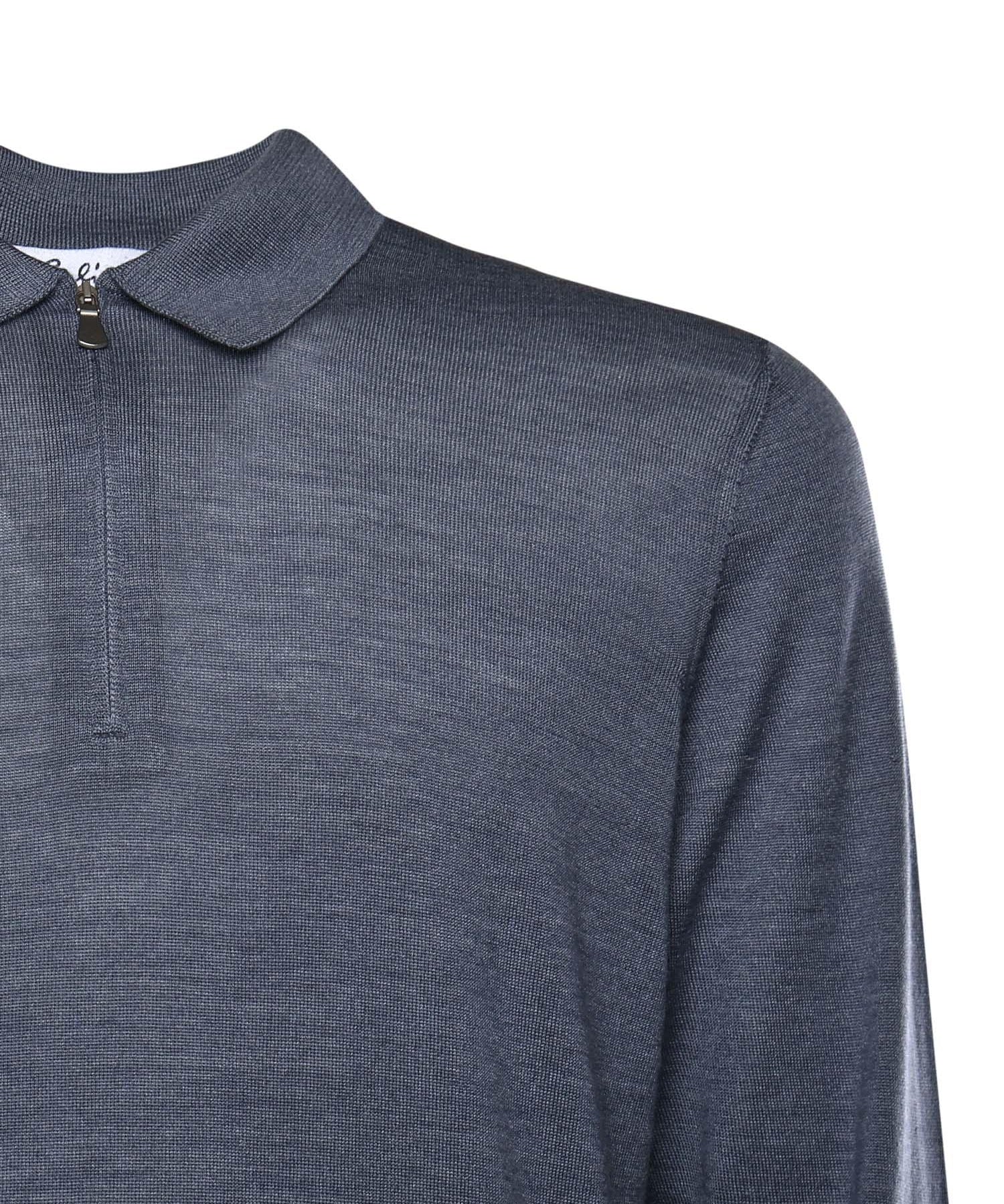 Maglia in lana con colletto polo 13190 57137540 GALIANO 