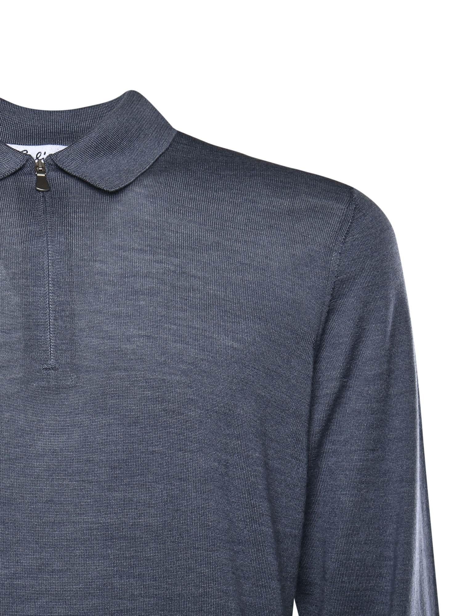 Maglia in lana con colletto polo 13190 57137540 GALIANO 