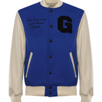 Bomber Varsity in nappa e tessuto VARSITY NAPPABLU GIULIANO GALIANO 