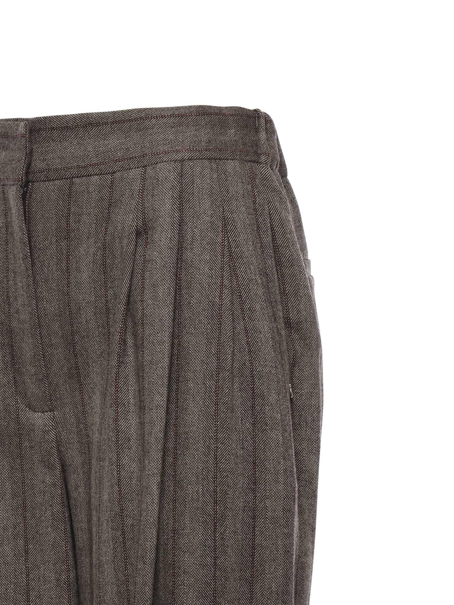 Pantalone gessato DP9907 VAR.UNICA OTTOD'AME 