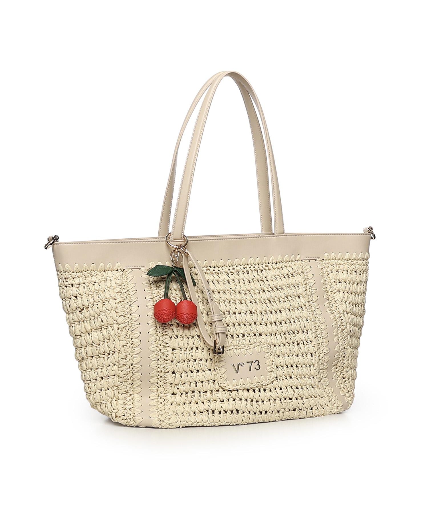 Borsa shopping con logo 73BS9M301 ALISYAOFF WHITE V° 73 