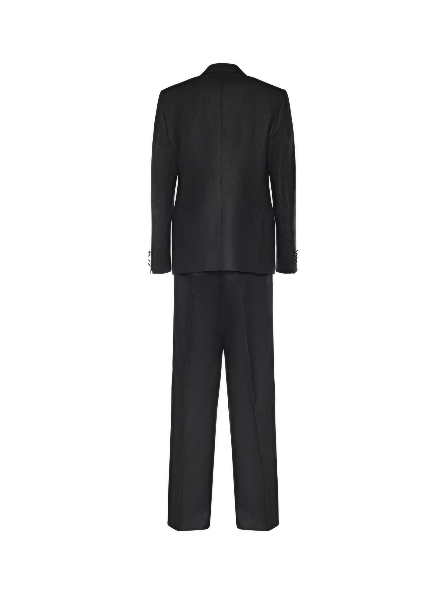 Abito monopetto in tela lino GK04IT FU4MCN0000 DOLCE & GABBANA 