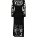 Abito lungo crochet traforato<BR/> 104731 A2FFZ99 PINKO 