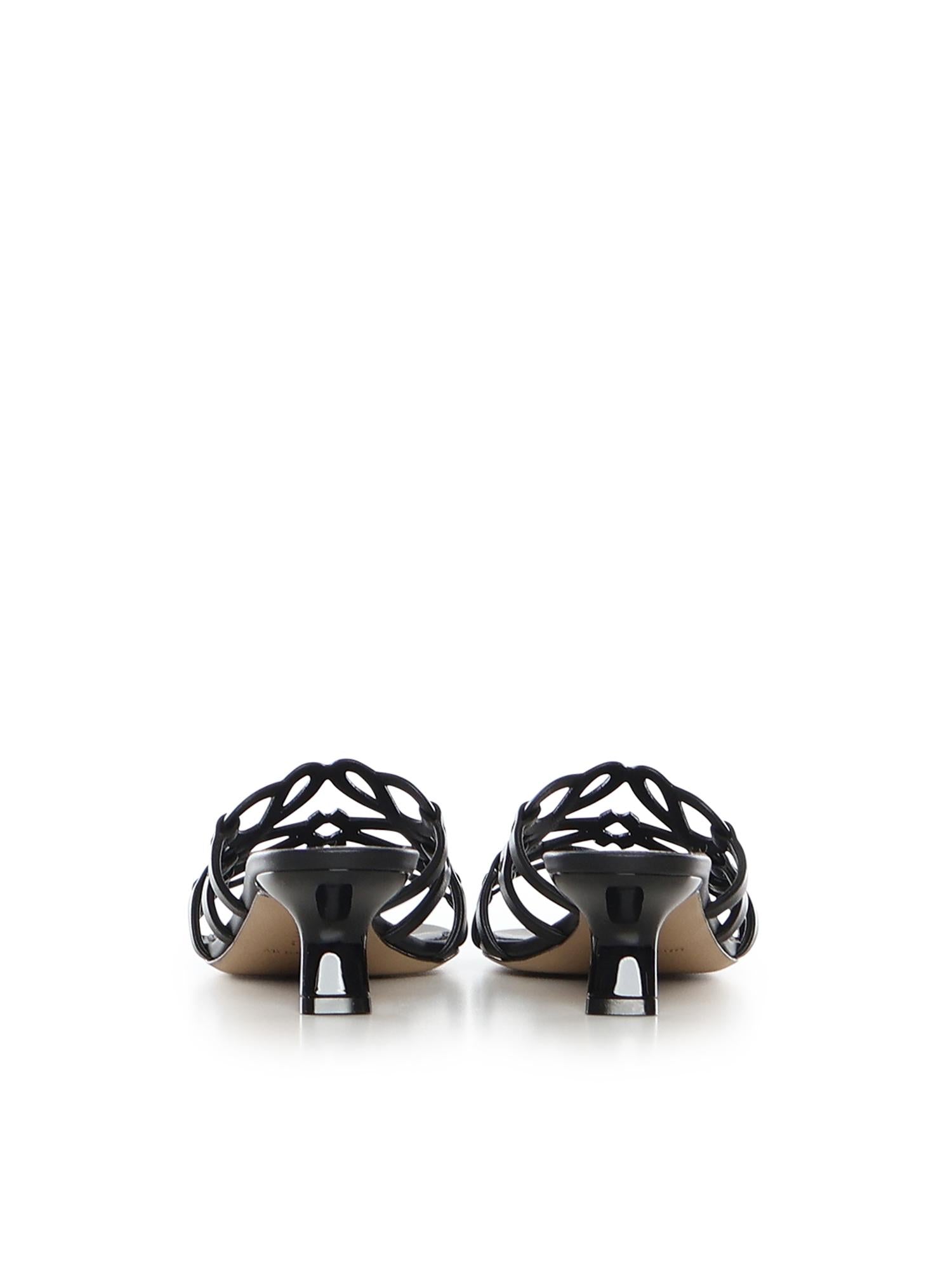 Slide Anagram Petal in pelle di vitello LPEA465X07 1100 LOEWE 