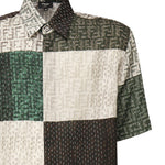 Camicia in lino FF Patchwork FS0795 AU73F1RFY FENDI 
