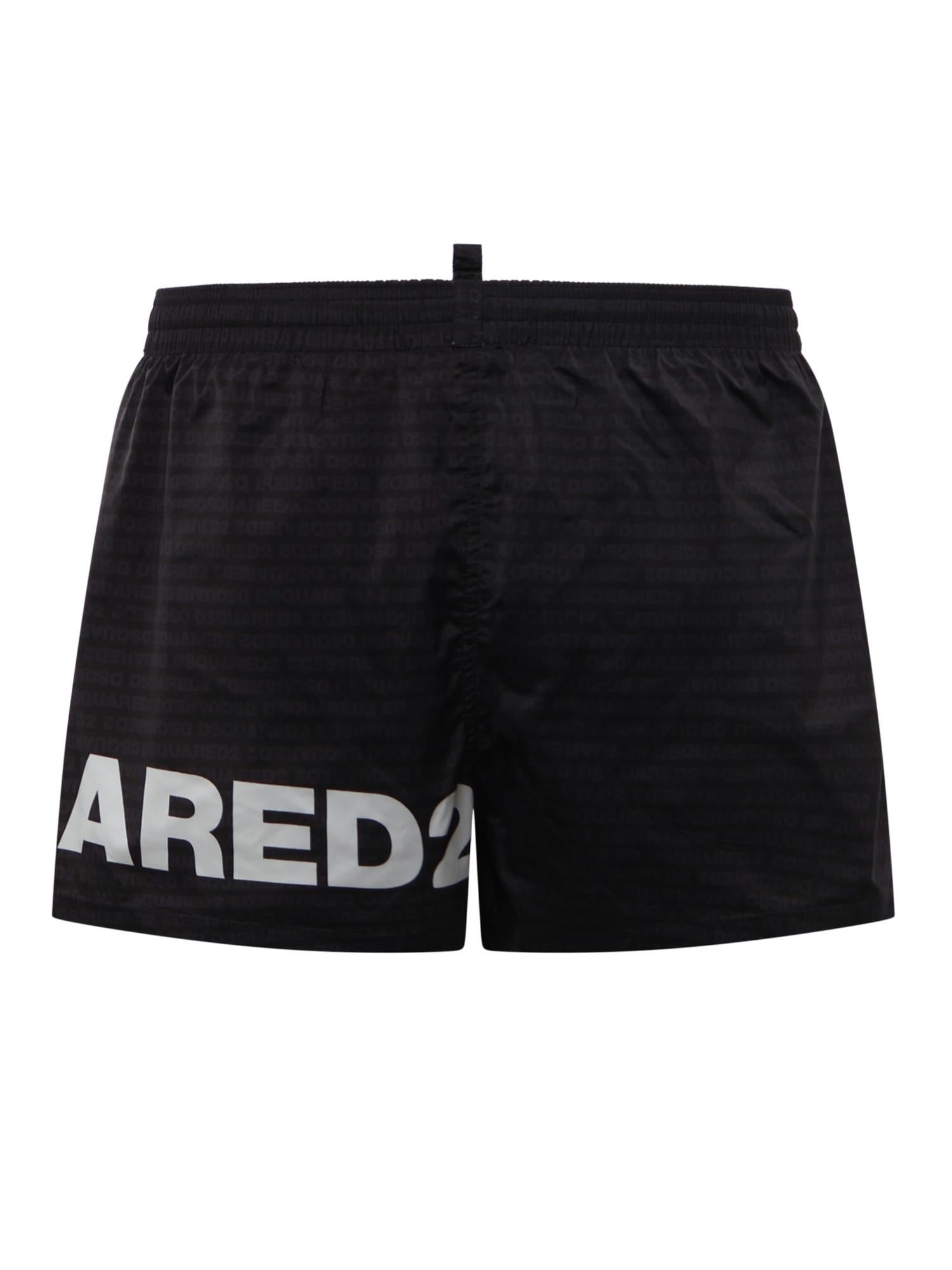 Boxer mare midi con logo D7B5C6600 010 DSQUARED2 