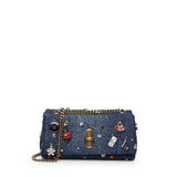 Mini bag 'The dual chain' in denim 2R5SMN017S02 454 MARC JACOBS 