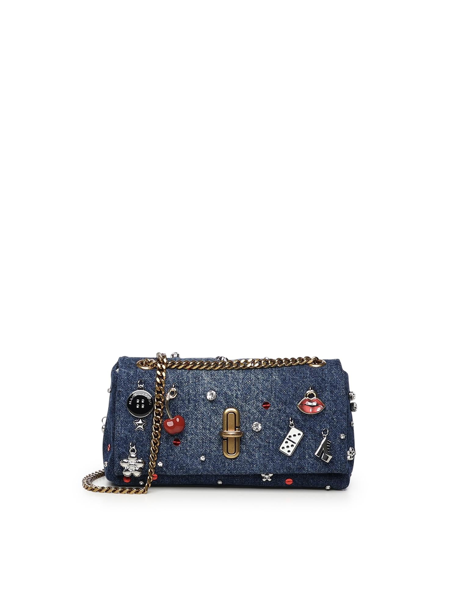 Mini bag 'The dual chain' in denim 2R5SMN017S02 454 MARC JACOBS 