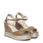 Sandali zeppa in pelle SA5117P0102S1853  LIU JO 