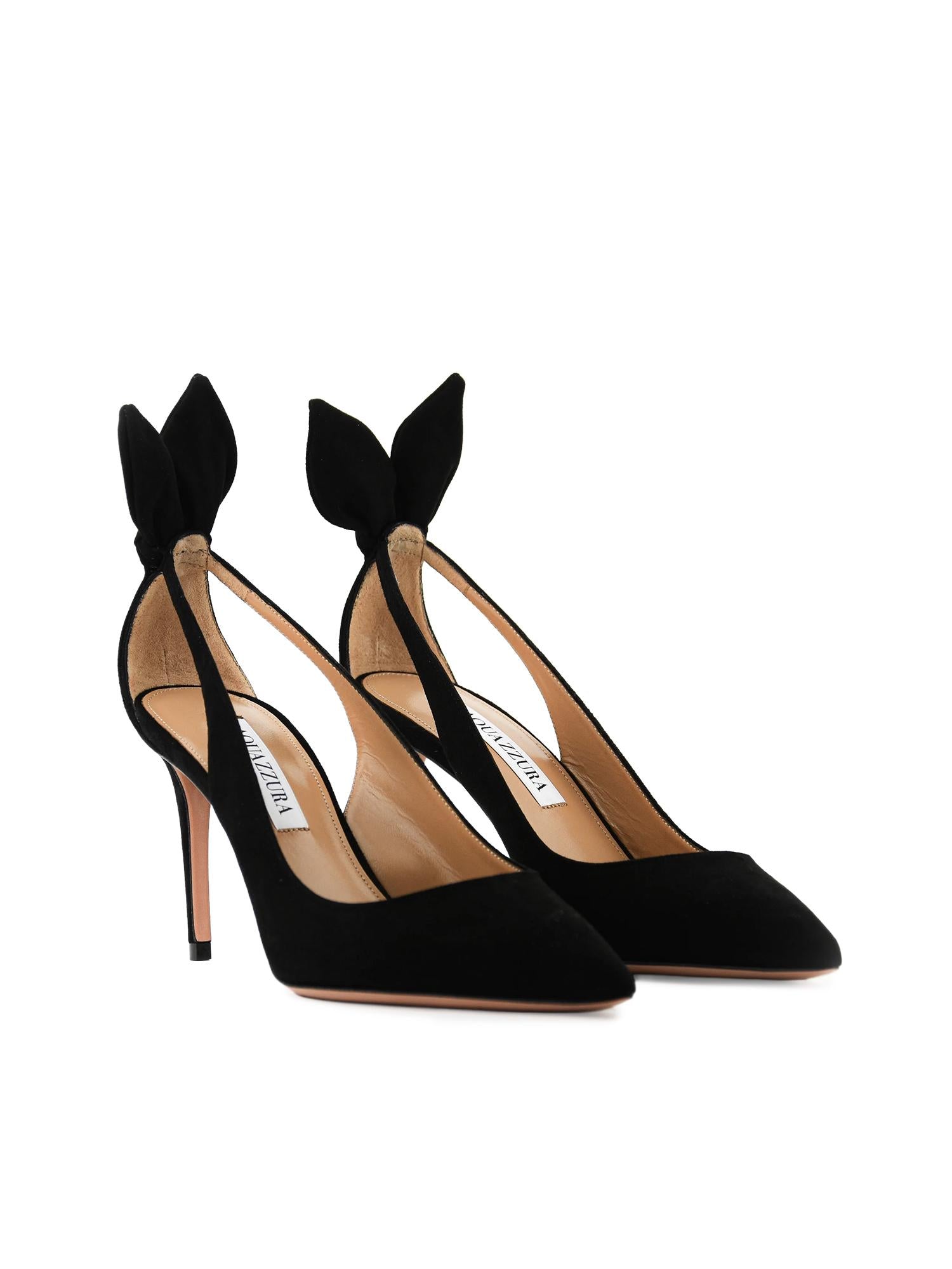 Pumps Bow Tie in suede DENMIDP0 SUE000 AQUAZZURA 