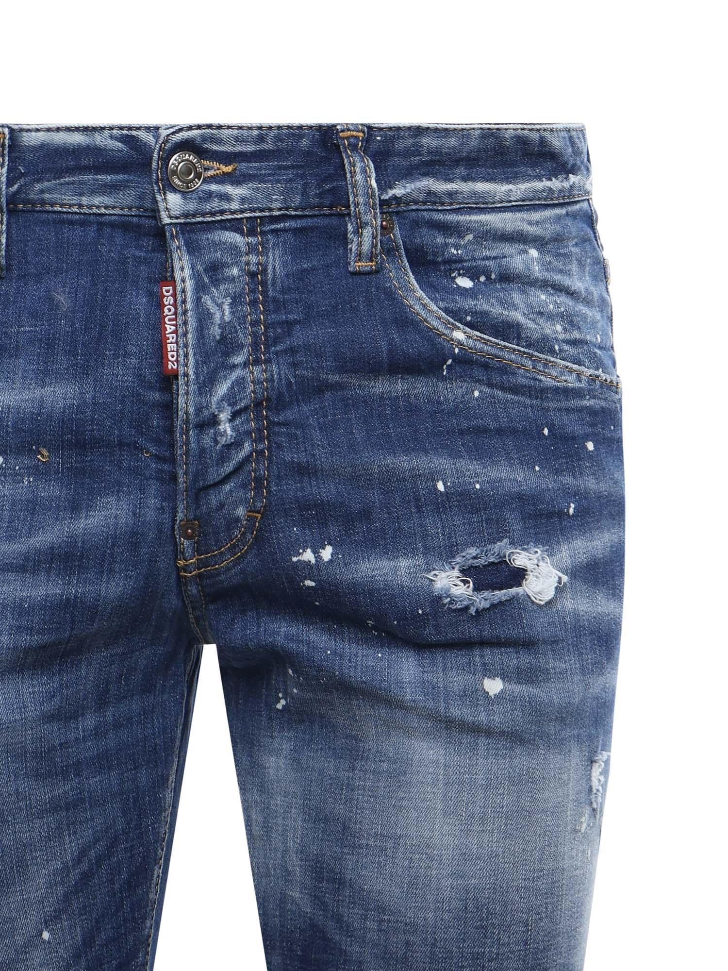 Jeans Medium Spots in denim stretch S71LB1711 D30010470 DSQUARED2 