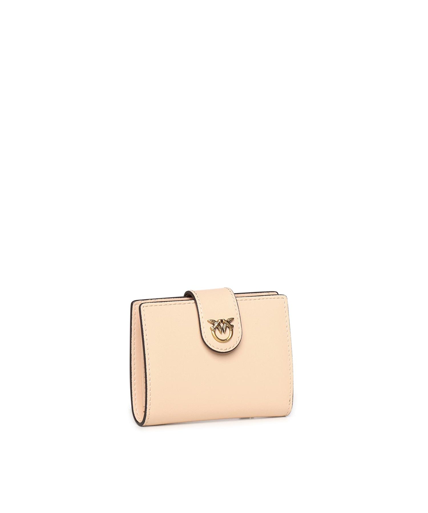 Portafoglio in pelle con logo 102840 A0F1A28Q PINKO 