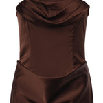 Abito bustier in raso 116336 2910 ROTATE 