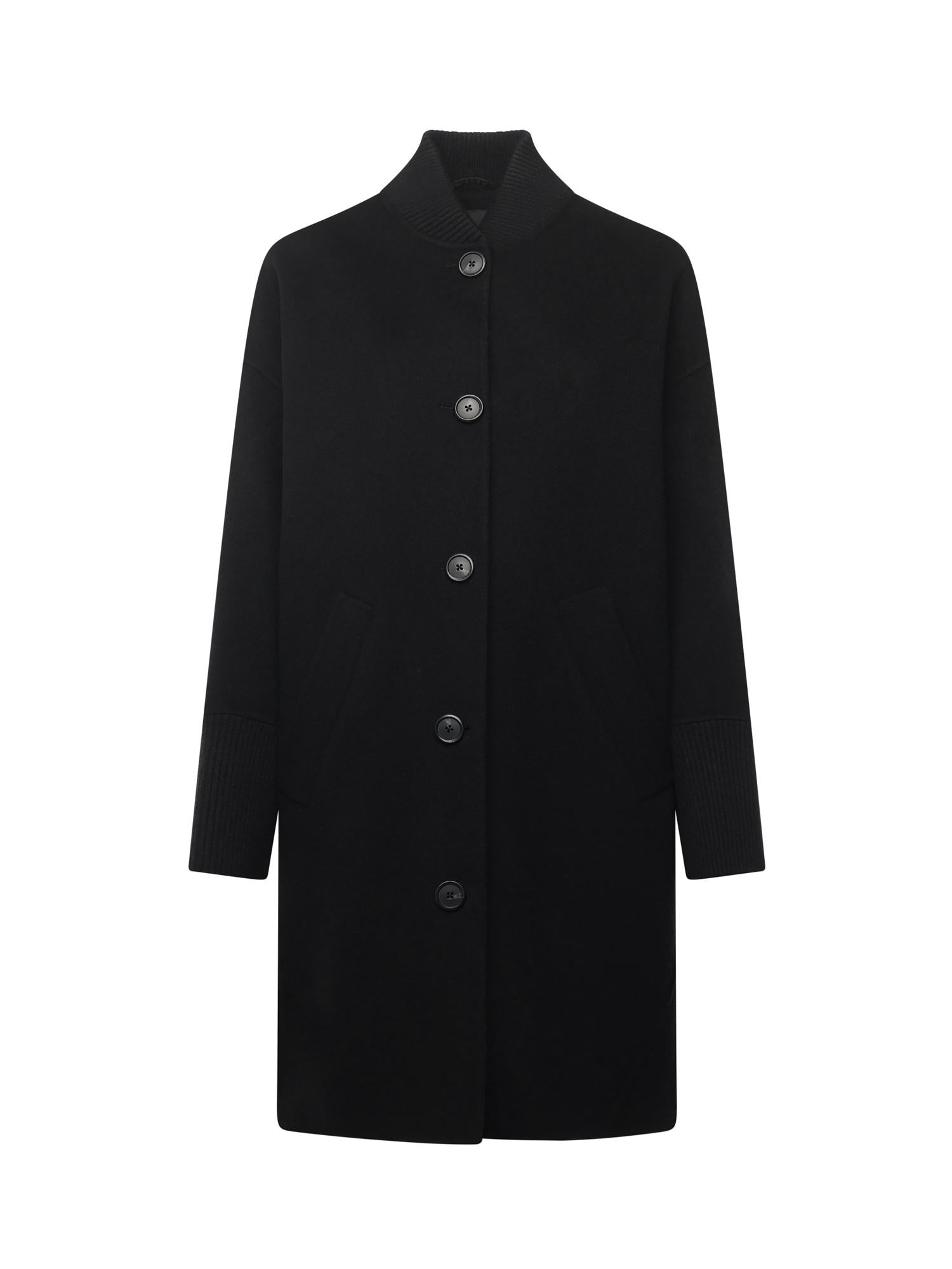Cappotto lungo in panno double 105404 A1ZQZ99 PINKO 