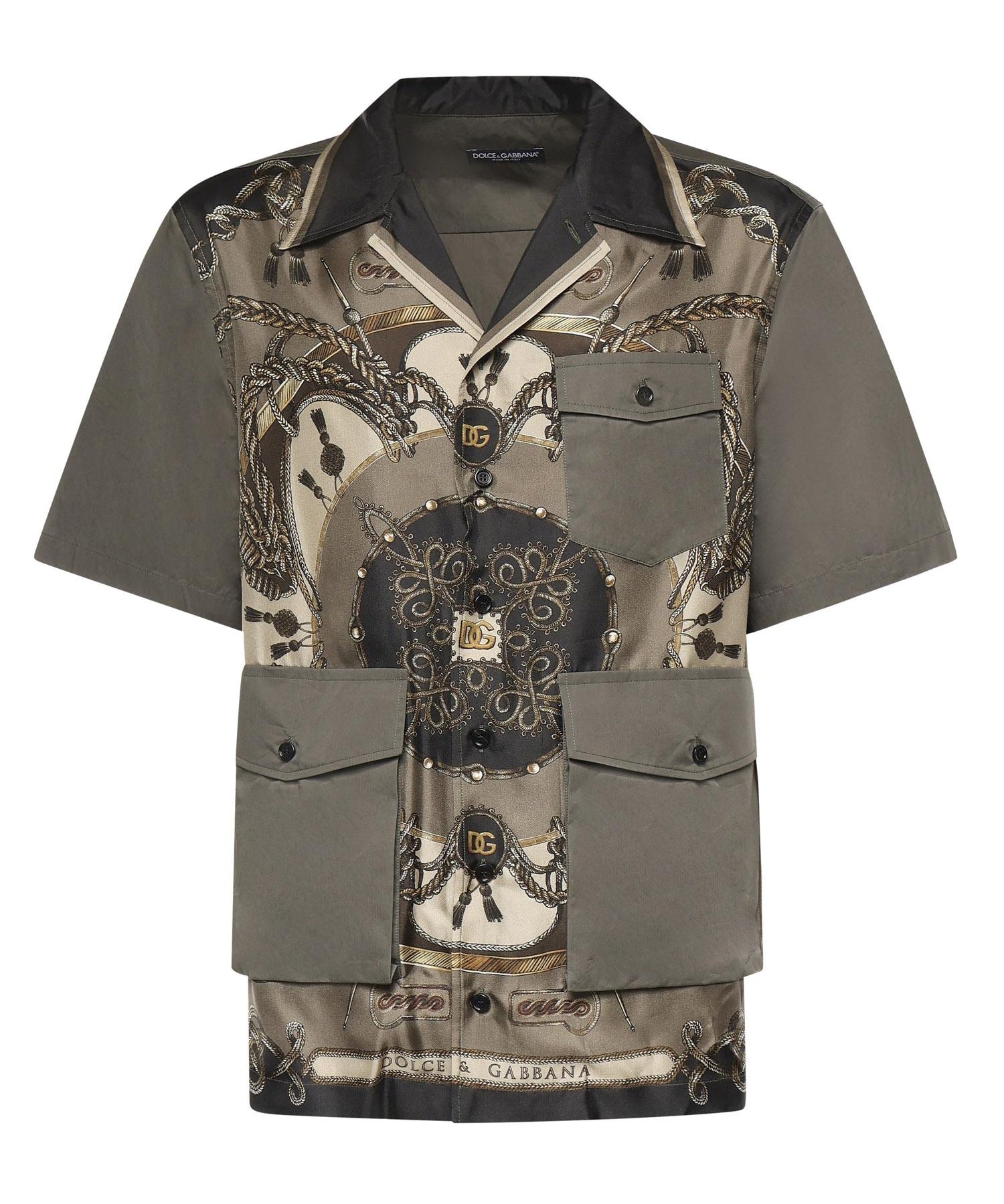 Camicia in seta con stampa G5OH4T HI12EHJ5XB DOLCE & GABBANA 
