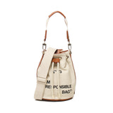 Borsa a secchiello Responsabiltiy 73BS6AF12 RESPONSIBILITY BISNATURALE/CUOIO V° 73 