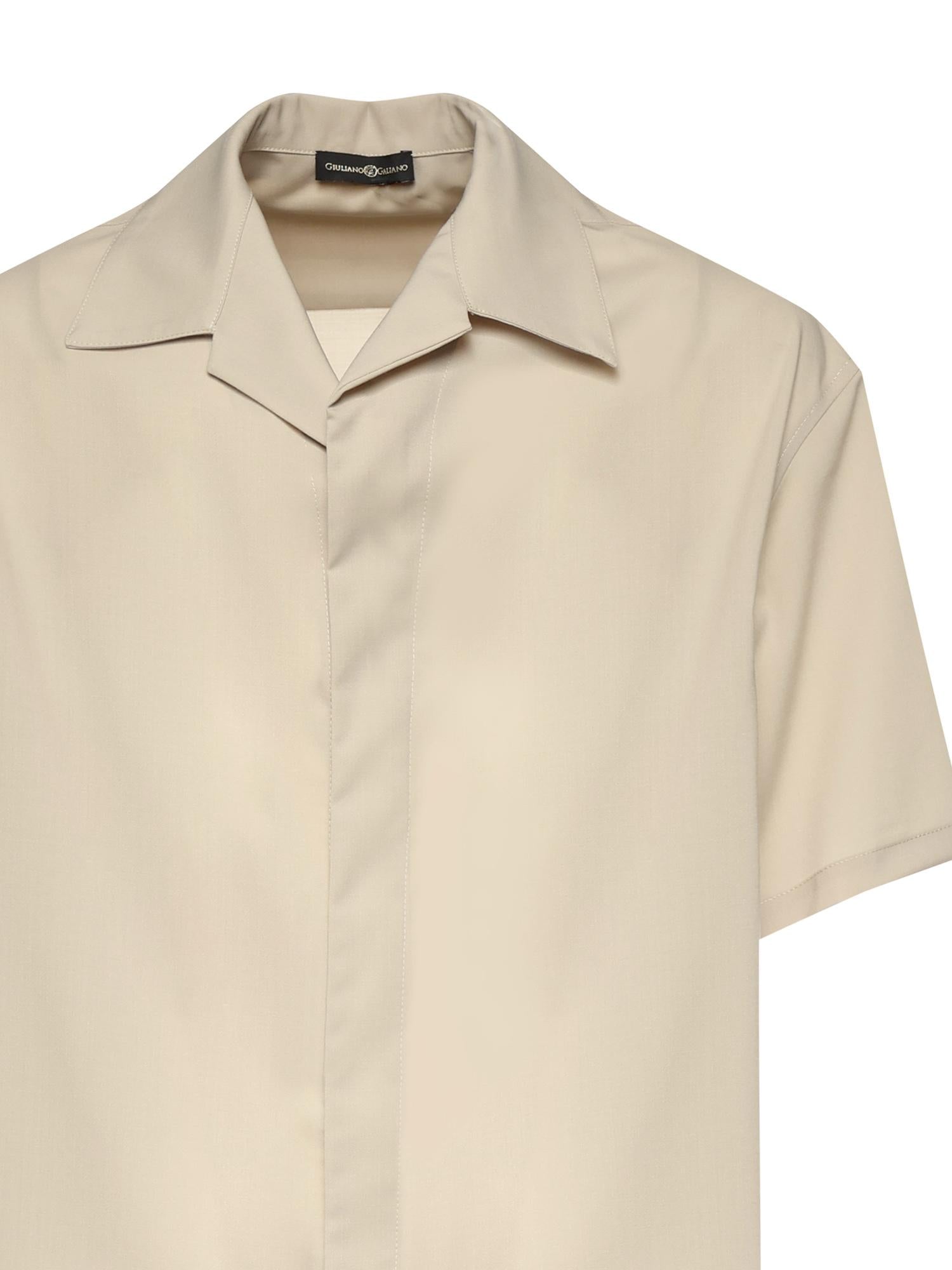 Camicia Molten in misto lana VOLTEN SABBIA GIULIANO GALIANO 