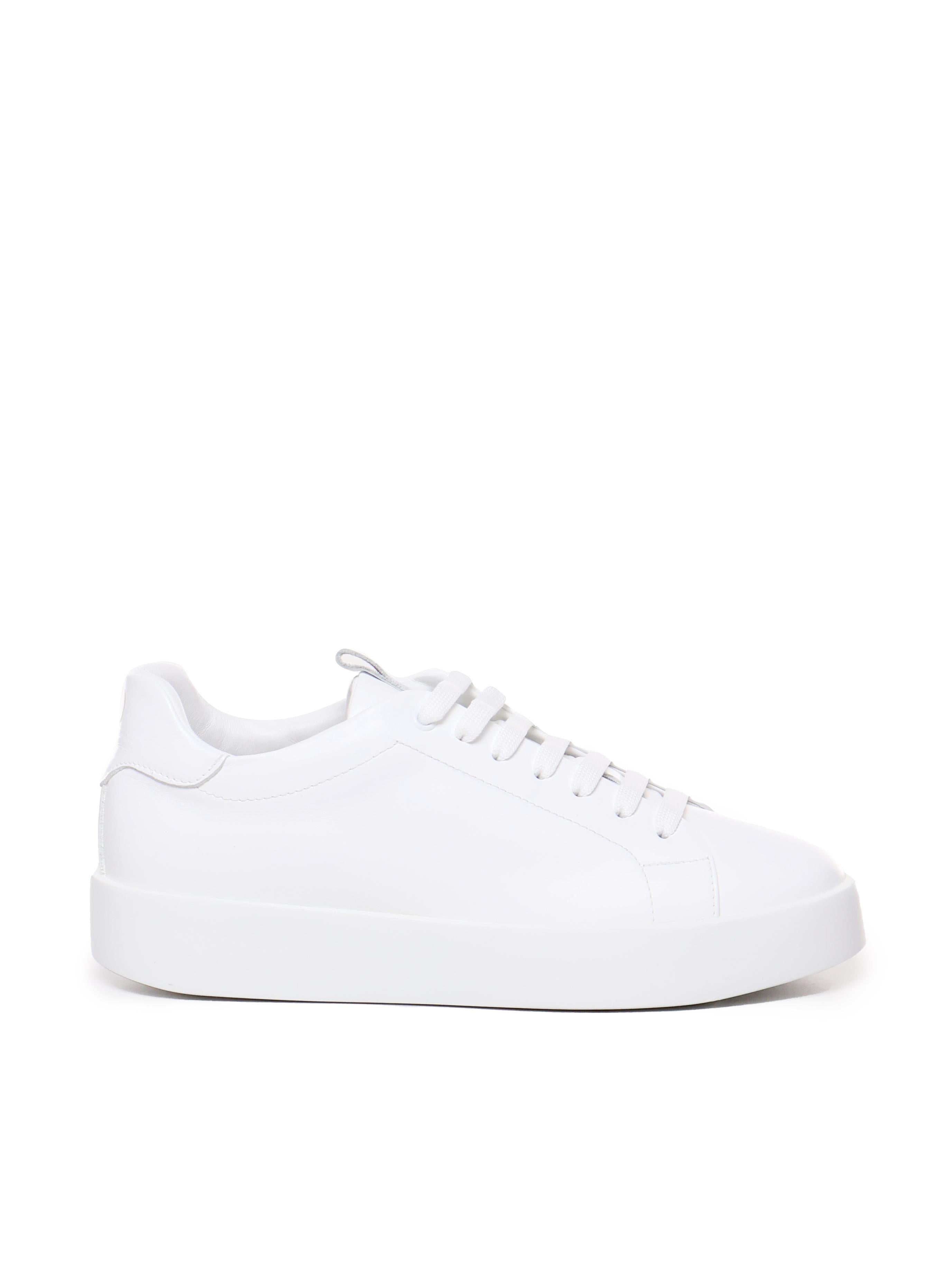 Sneakers Road in pelle di nappa ROAD 1 NAPPAWHITE/WHITE GIULIANO GALIANO 