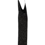 Abito lungo in paillettes FW22-5612 -GUNMETAL BLACK GNBLK RETROFÊTE 