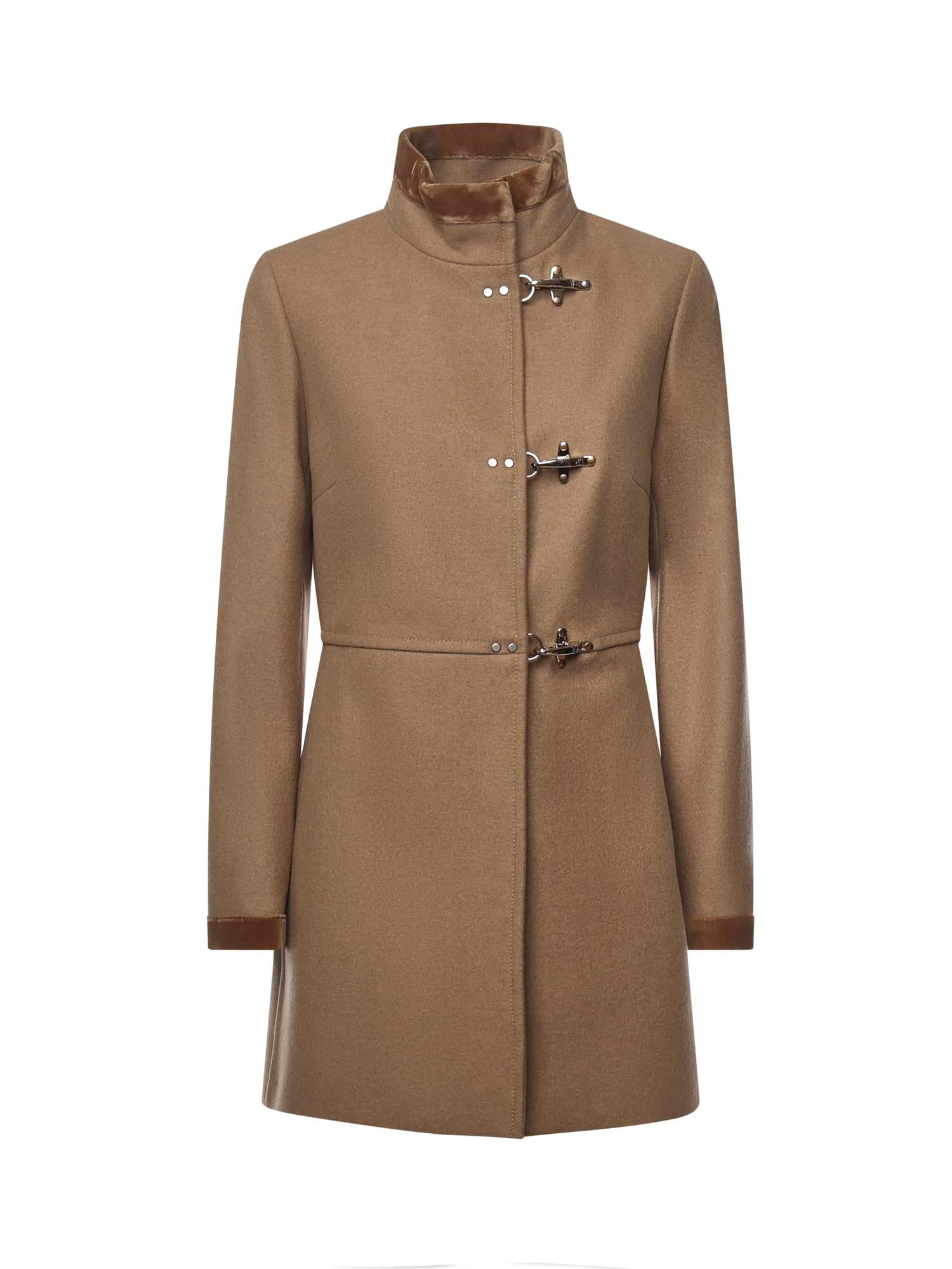 Cappotto Virginia in panno di lana mélange NAW50514000XMY C813 FAY 