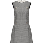 Mini abito Principe di Galles PF25016S BW SELF-PORTRAIT 