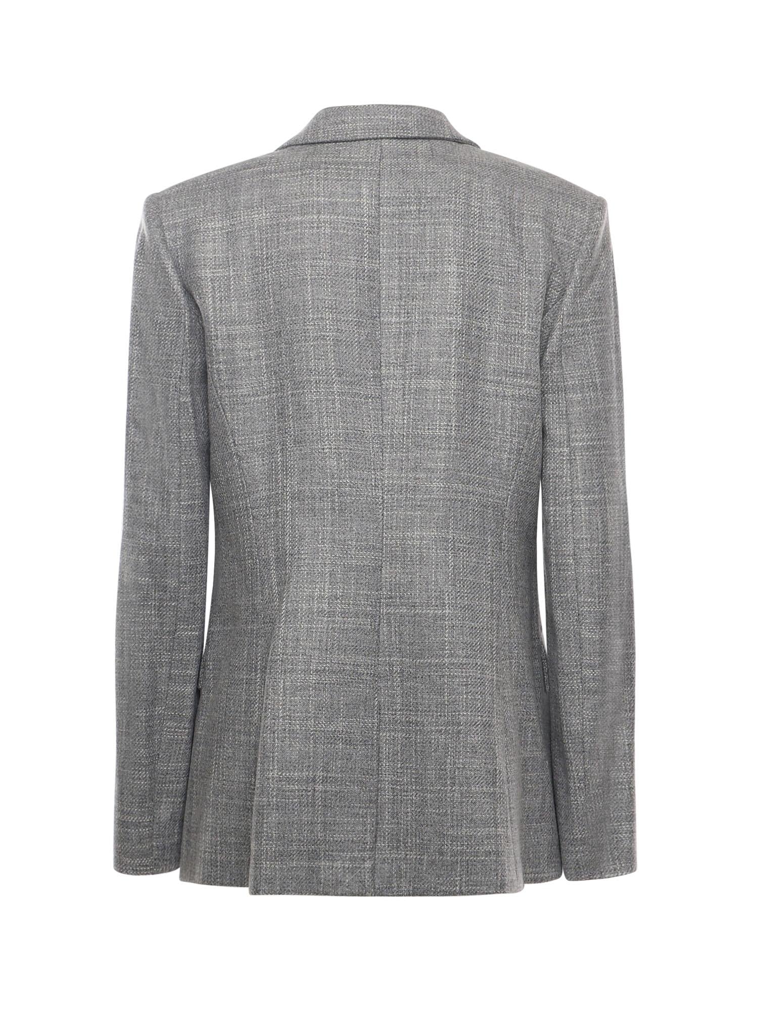 Giacca sartoriale monopetto in flanella 79AAQ509 N0615825 GENNY 