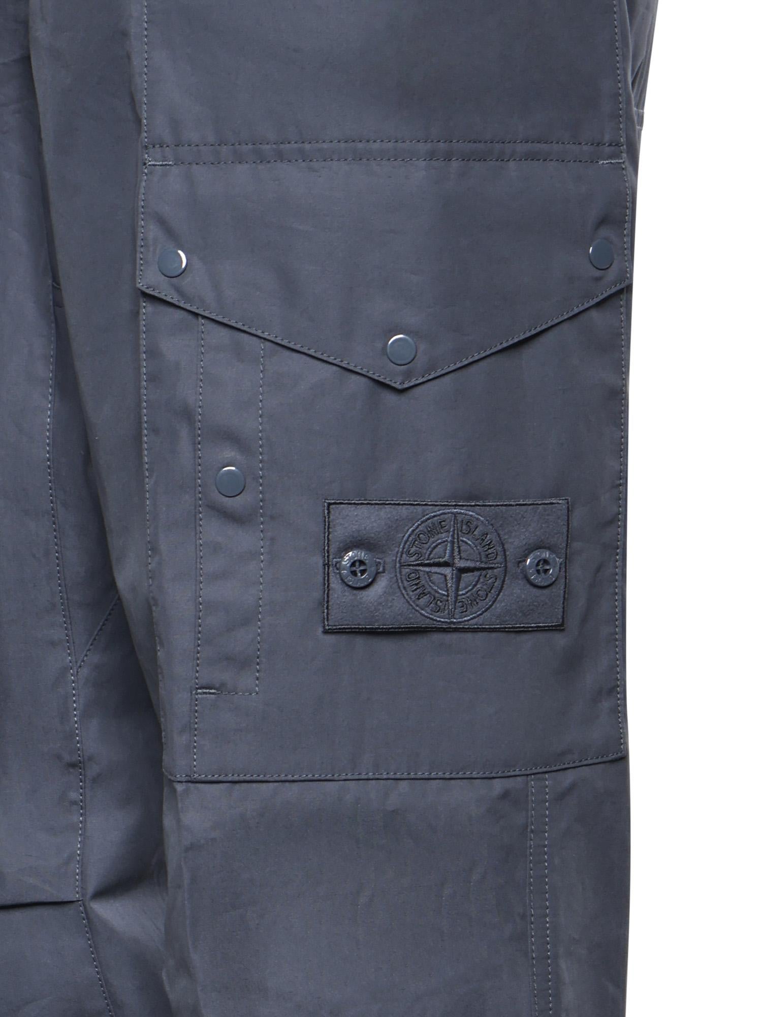 Pantalone cargo in tela di cotone con logo L1S153100017 S0F01V002E STONE ISLAND 
