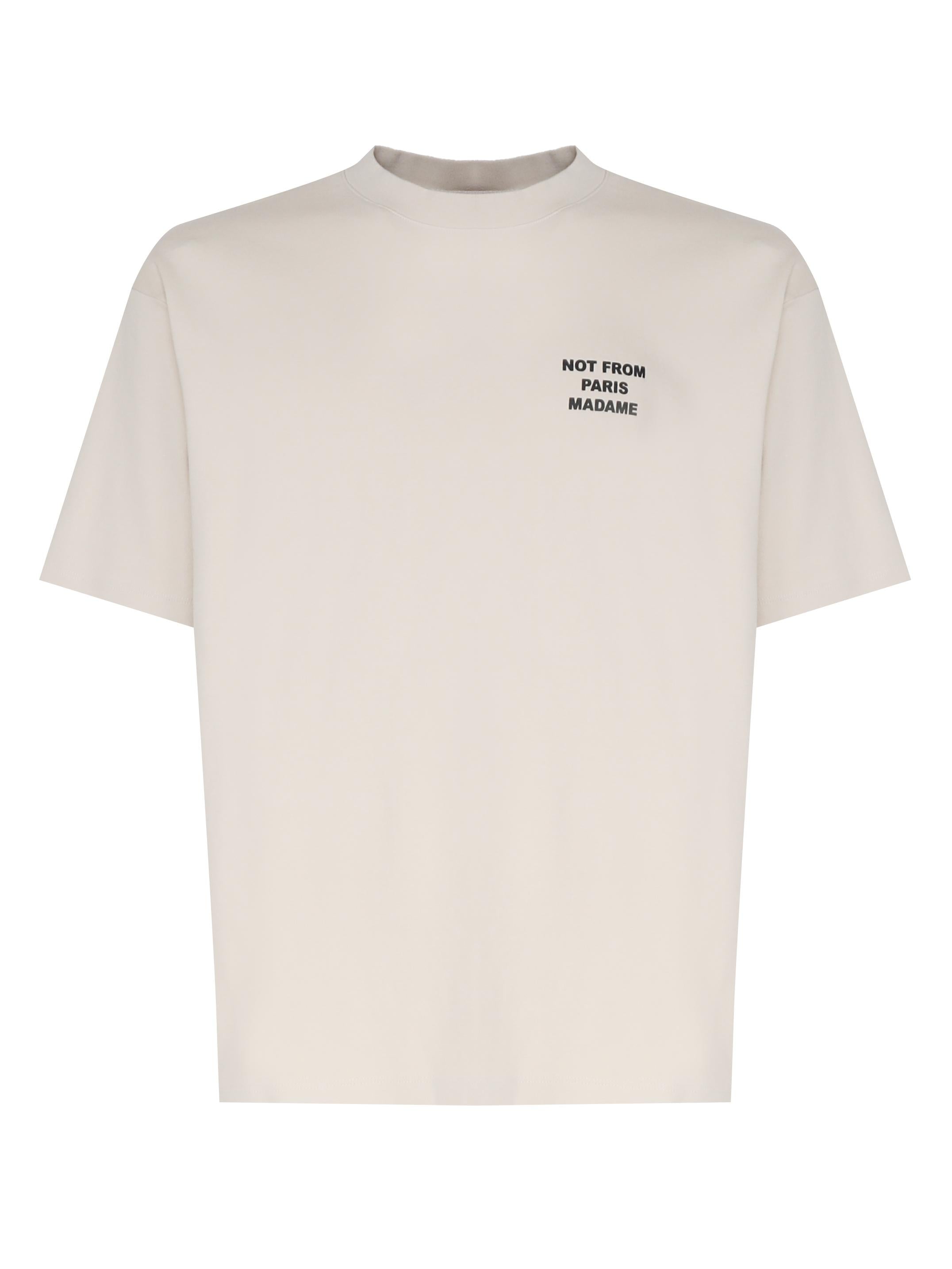 T-shirt Le Slogan Classique in cotone PERMTS203CO002 MT Drôle de Monsieur 