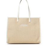 Borsa Vivian Mid Straw effetto raffia con logo VIV0007 00200L MC2 SAINT BARTH 