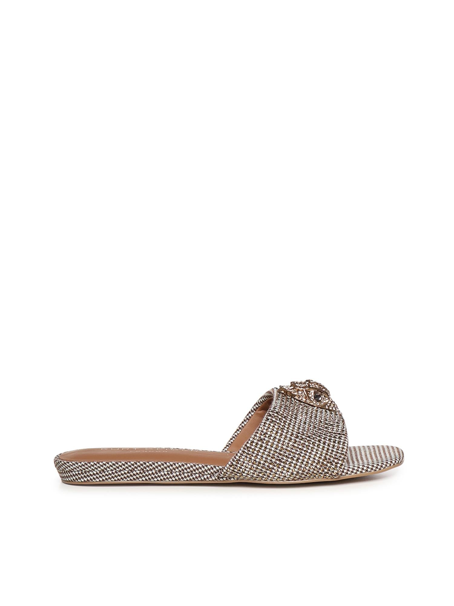Sandali flat Kensington con cristalli<BR/> 8496140609 BEIGE KURT GEIGER 
