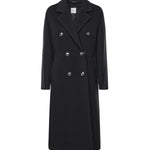 Cappotto double in lana e cashmere 26AL211 NERO ALISHEVA 