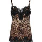 Top in raso stampa leopardo F72K9T FSAXYHY13M DOLCE & GABBANA 
