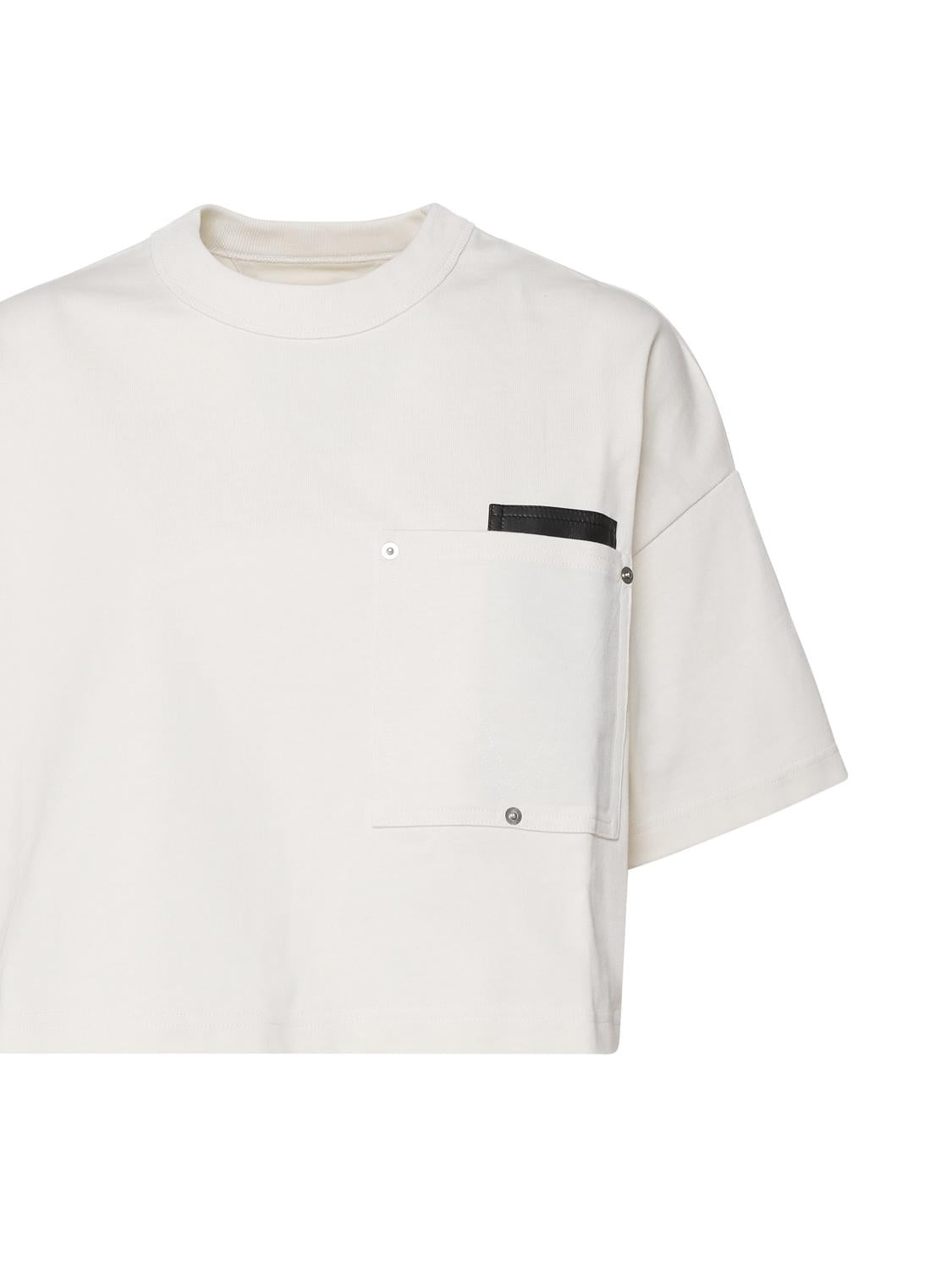 T-shirt crop top in cotone 796160 VKLZ02679 BOTTEGA VENETA 