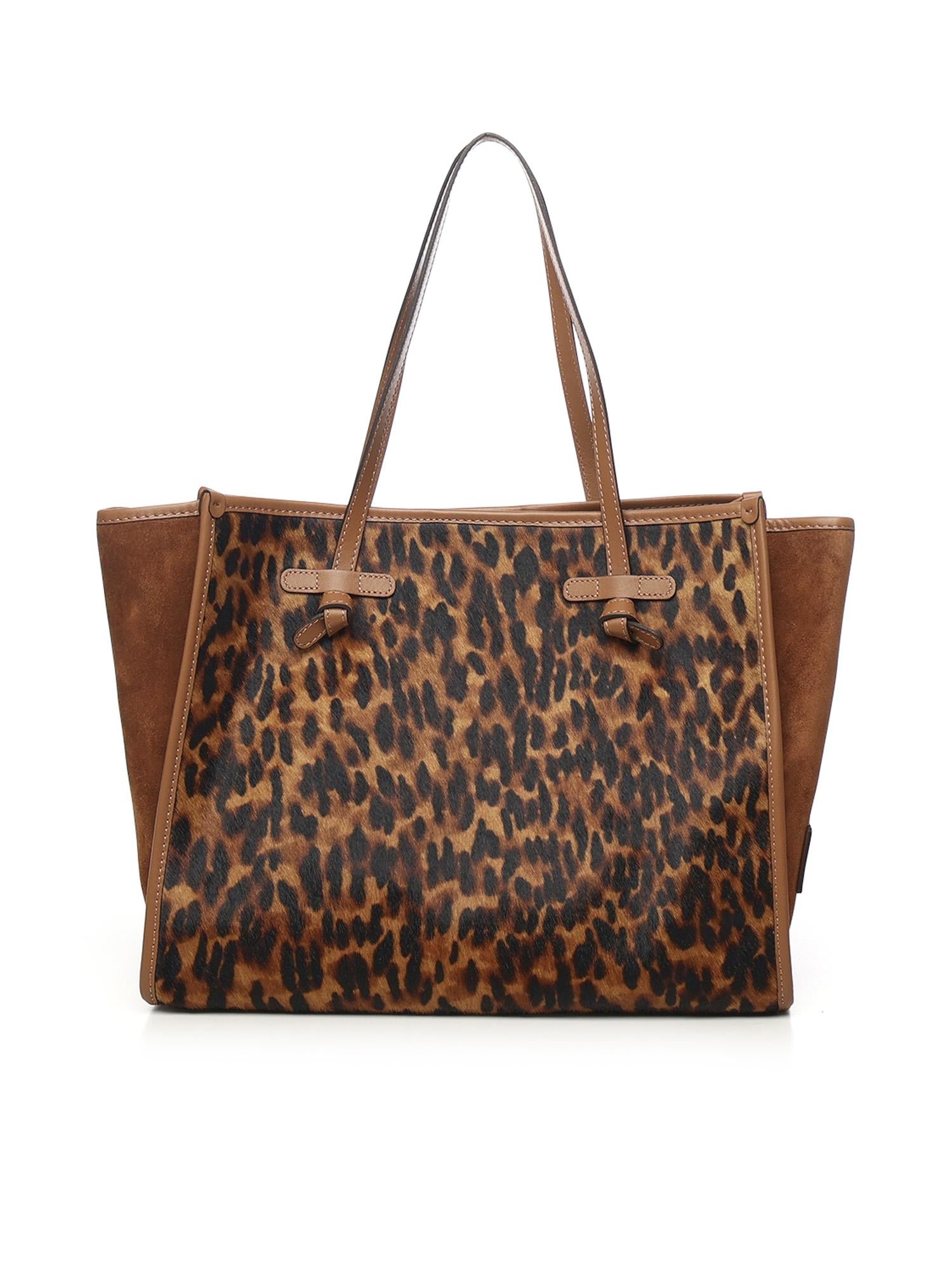 Borsa shopping Marcella in pelle con stampa BS12120 064 GIANNI CHIARINI 