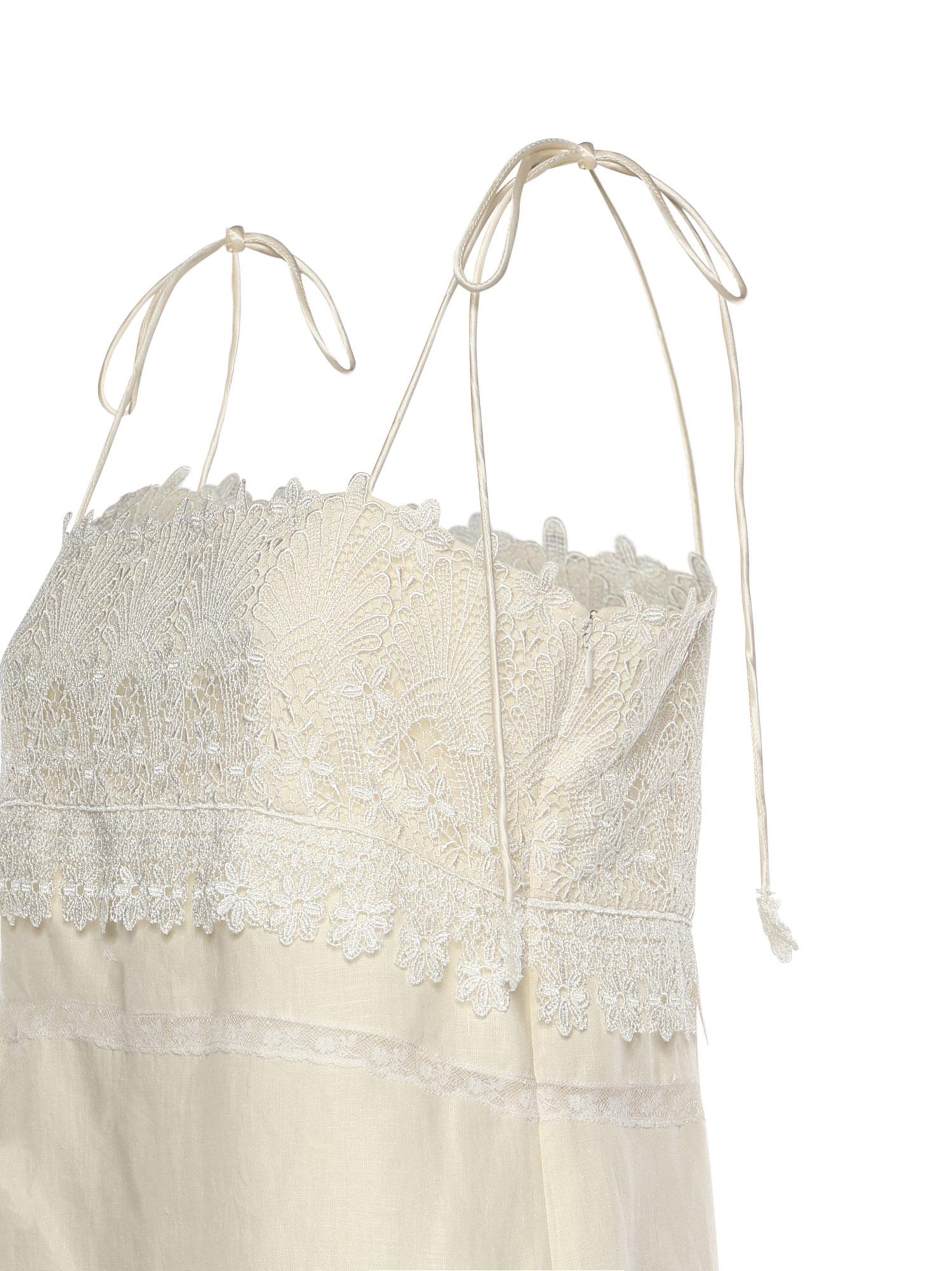 Abito midi in lino 8B3VAJM5 9M4A03 VALENTINO GARAVANI 