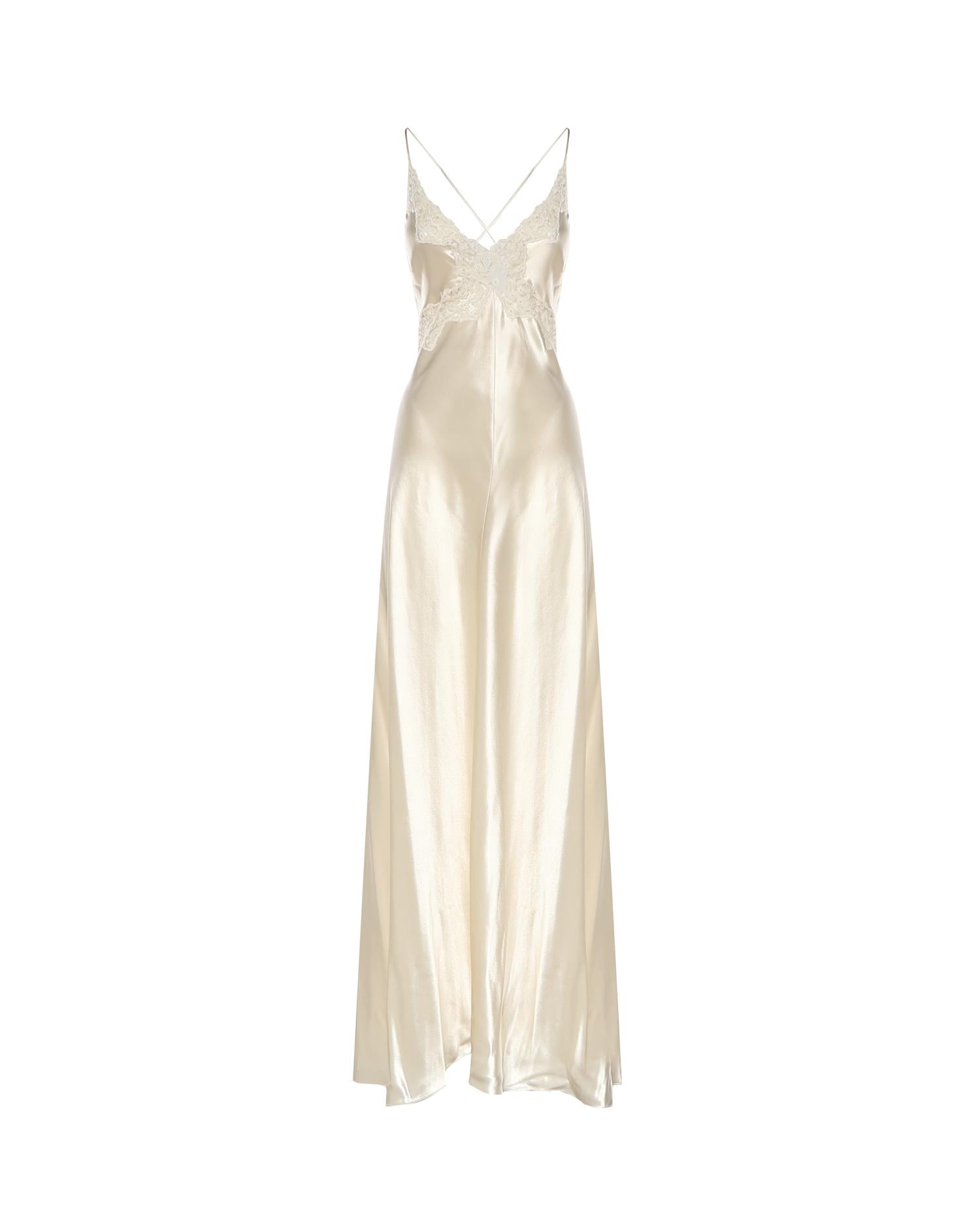 Abito lungo in seta A04601627 0002 ALBERTA FERRETTI 